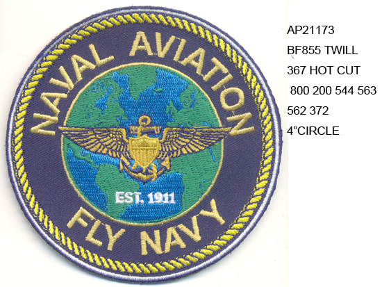 US Navy "Fly Navy" Naval Aviation Patch (Commander, Naval Air Forces)