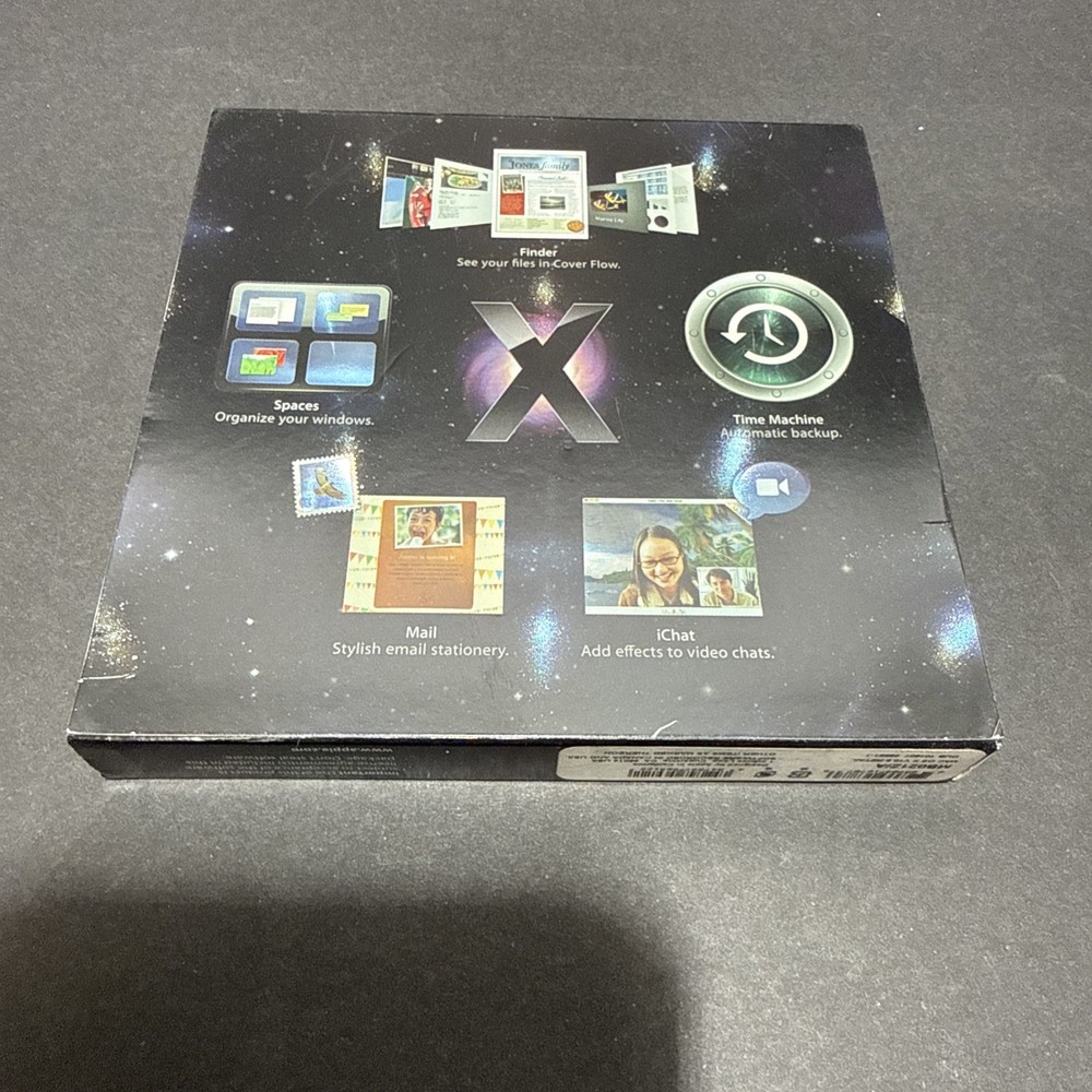 Mac OS x Leopard 10.5.4 Retail Pack Disc Version with Manual