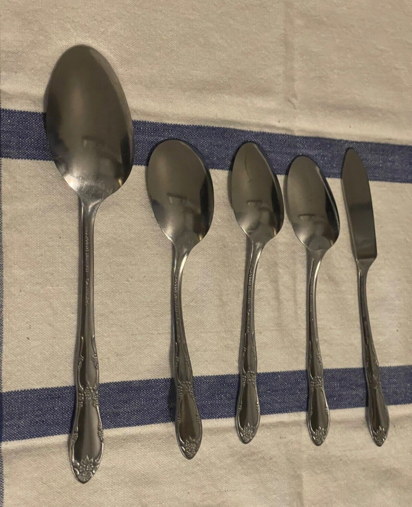 Flatware Wm A Rogers Oneida Ltd Stainless Fenway Daydream 5 Replacement Pieces