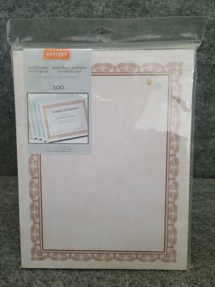 Gartner Studios CERTIFICATES MULTI-PACK