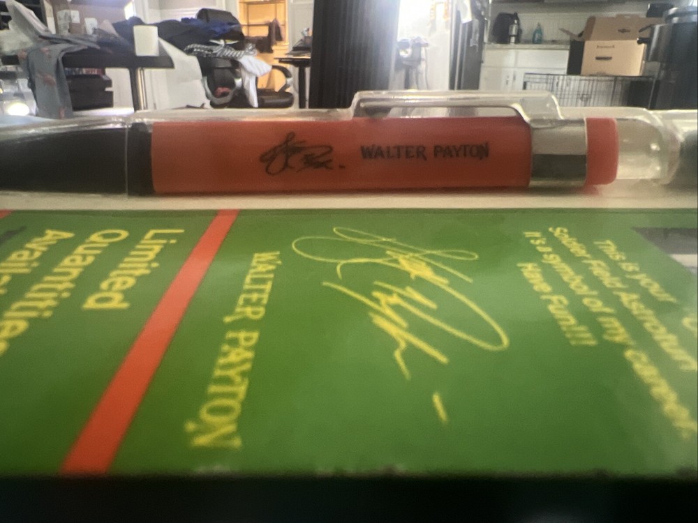 Rare Walter Payton Astroturf Pen Sealed