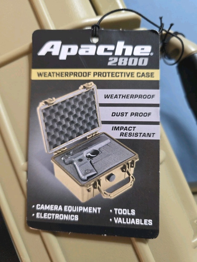 Apache 2800 hard case tan color for guns camera electronics Dust Waterproof case
