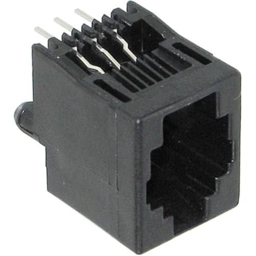 3pc TE AMP 5520425-3 Jack PCB Mounted Jack 6 Polyester (PBT) Phosphor Bronz