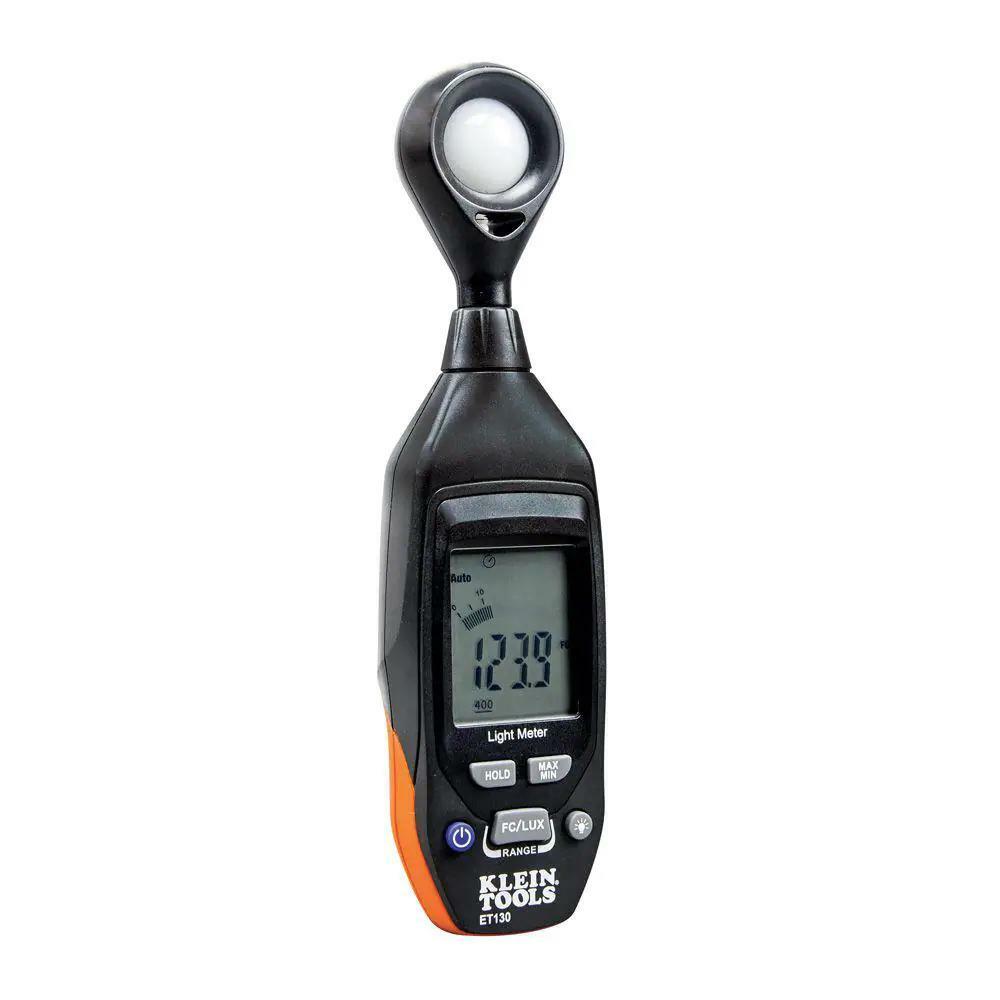 Digital-Light Meter Alkaline LCD Auto Ranging Black