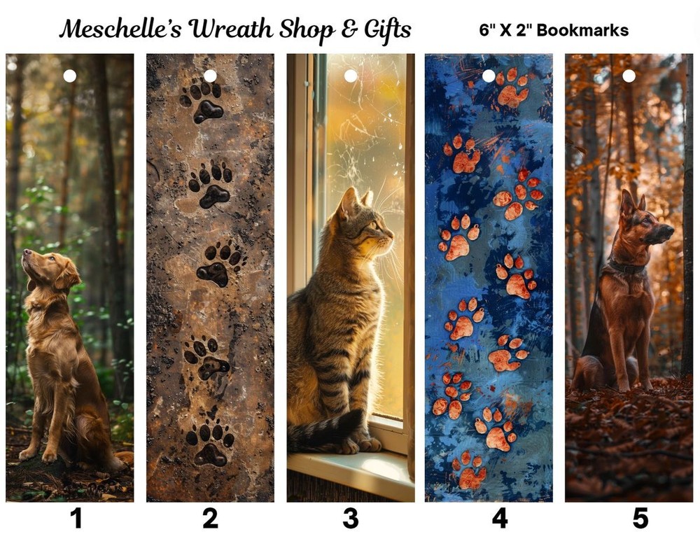 Animal Themed Bookmarks