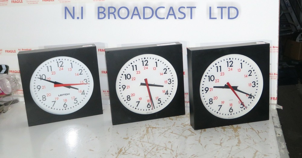 Leitch adc5112l 12inch clock with timecode input  and manual