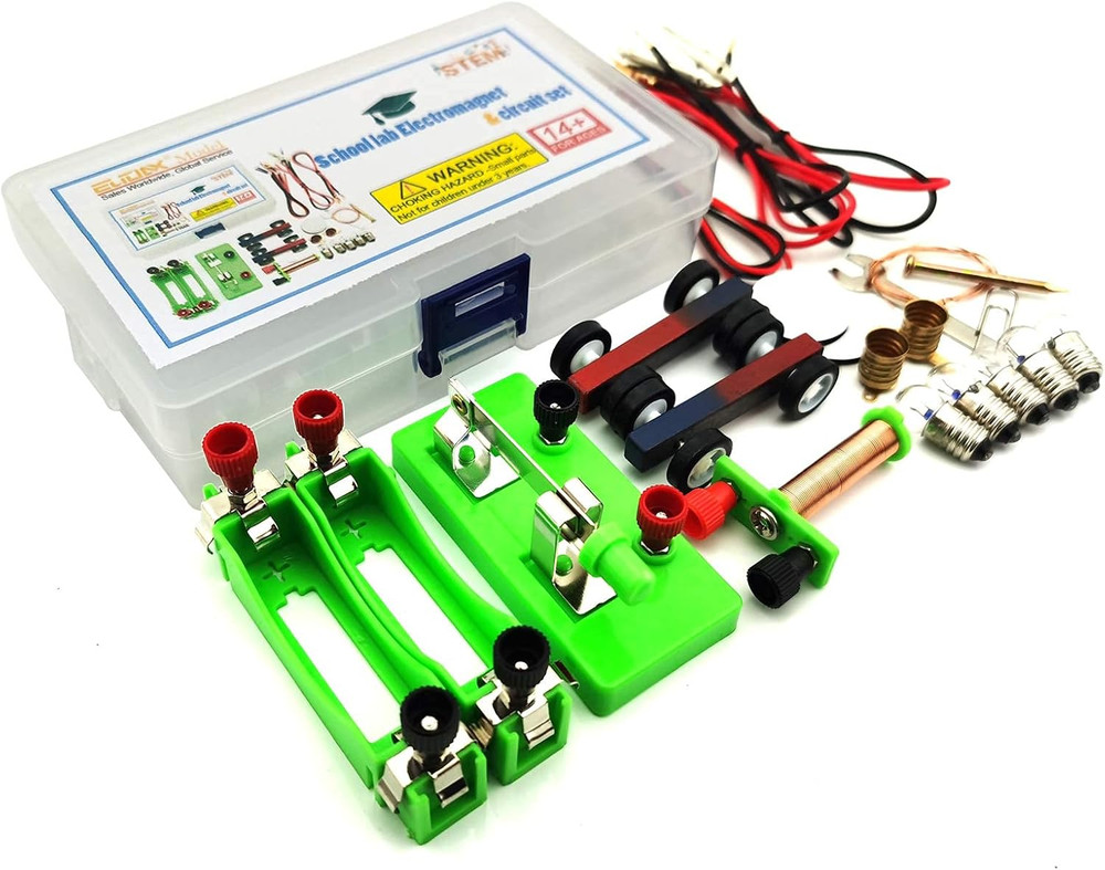 DIY Physics Experiment Model Kit Electromagnetic Materials Electromagnet and Bas