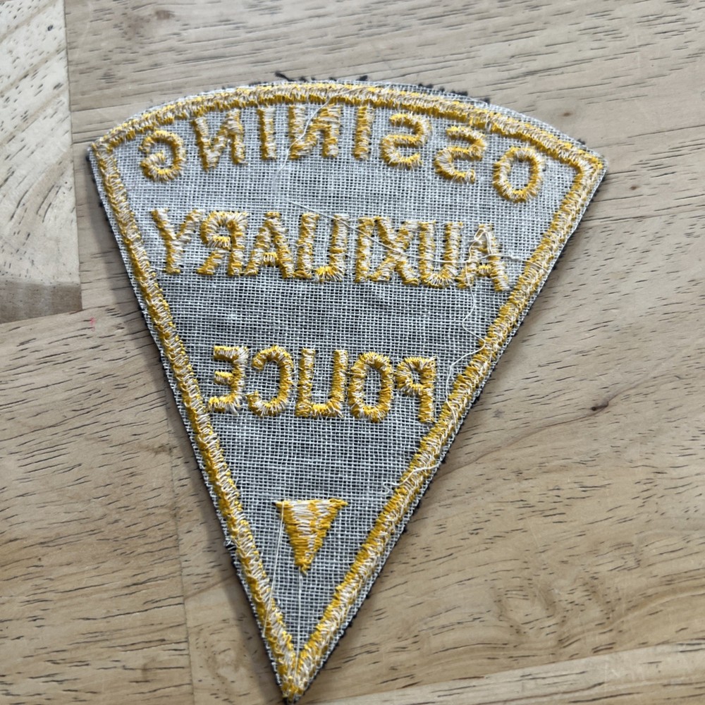 VTG OSSINING AUXILIARY POLICE DEPT NY PATCH. NEW