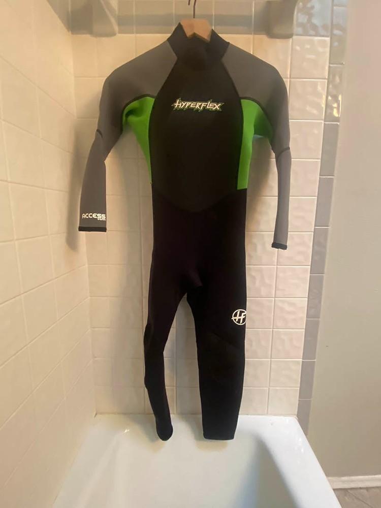 Hyperflex 3/2mm Junior Access Back Zip Full Wetsuit Size 12