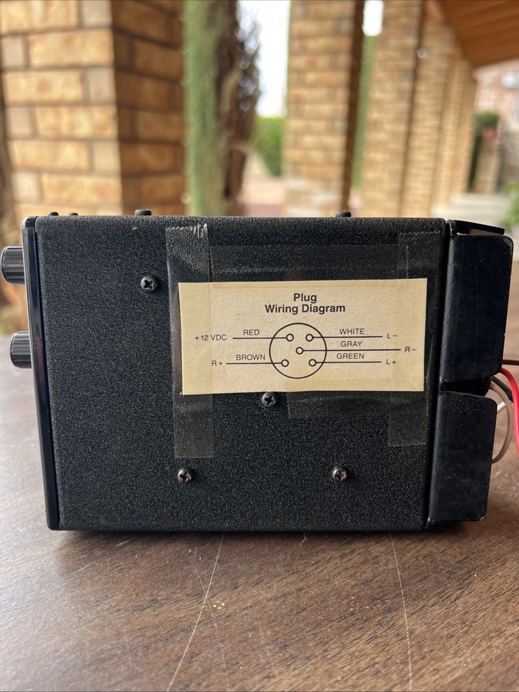 GC Electronics 12V Solid State Vintage PA Amplifier POWERS ON