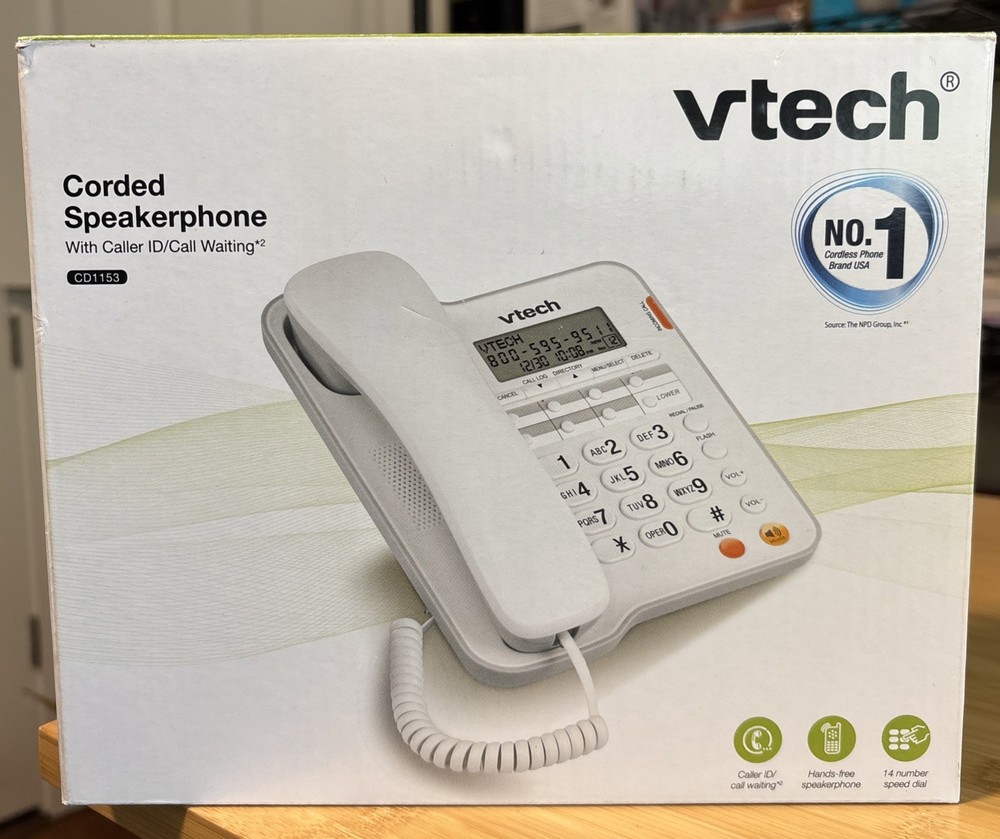 VTech CD1153 Corded Telephone - White