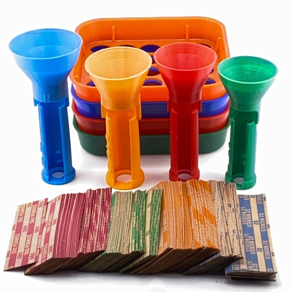 Custom Design Calibrated  Fast Counting / Wrapping Tubes +Sorting Tray +200 Wrap