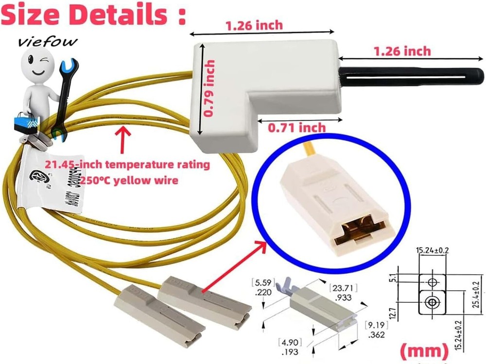 Silicon Nitride Hot Surface Igniter for Reddy & Master Heaters - Fast Install