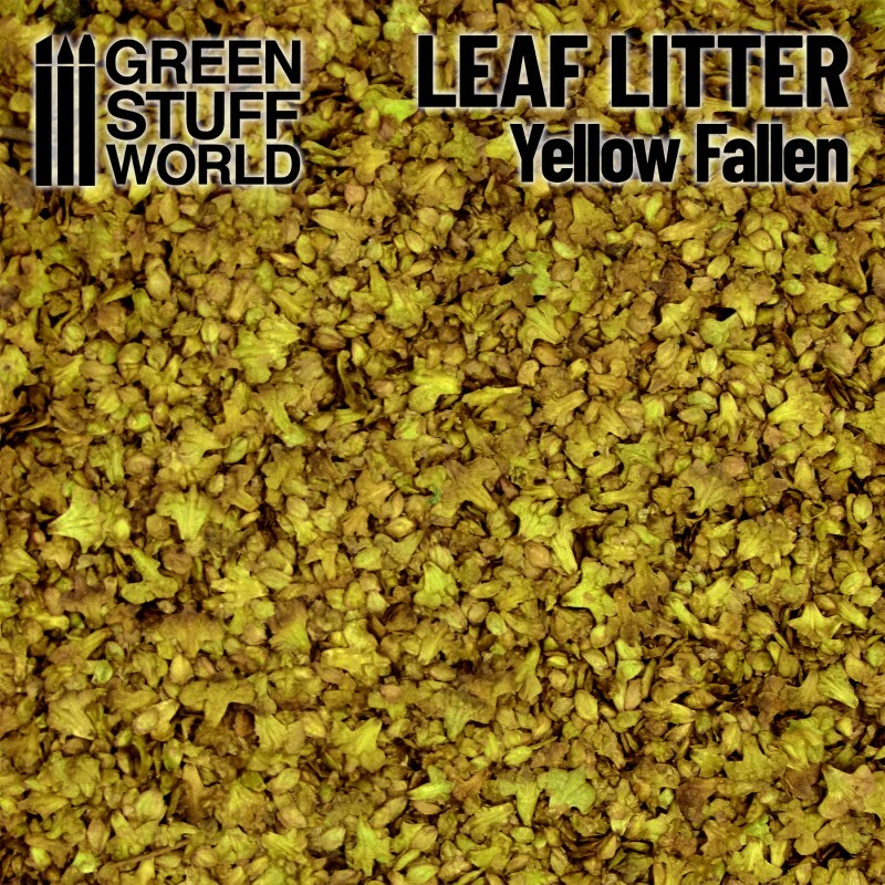 Leaf Litter - FALLEN YELLOW - Basing Leaf scatter material Scenery - Warhammer