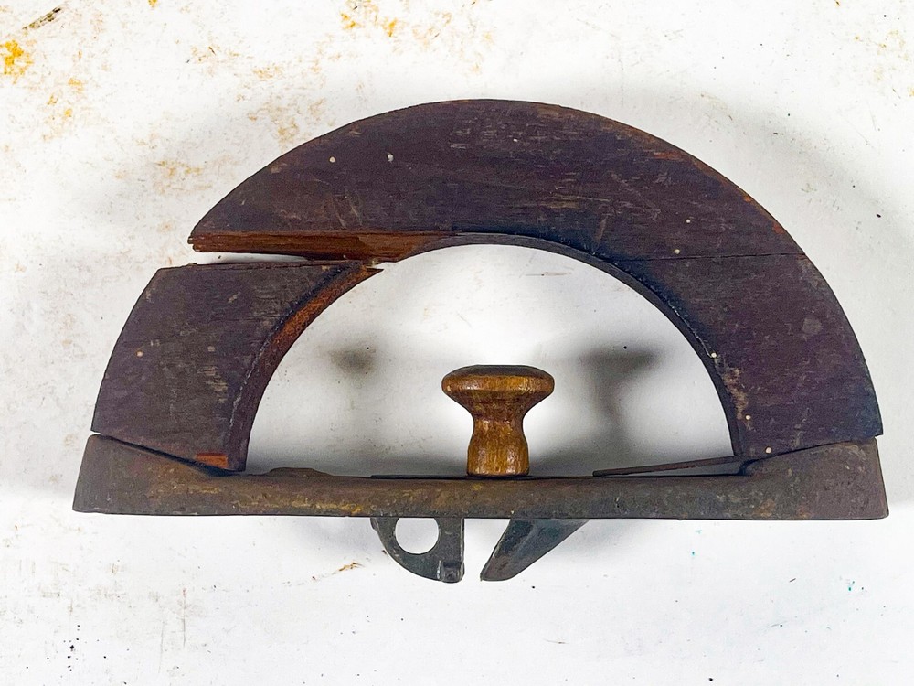 Antique Vintage Sad Flat Clothes Iron Removeable Handle # 1