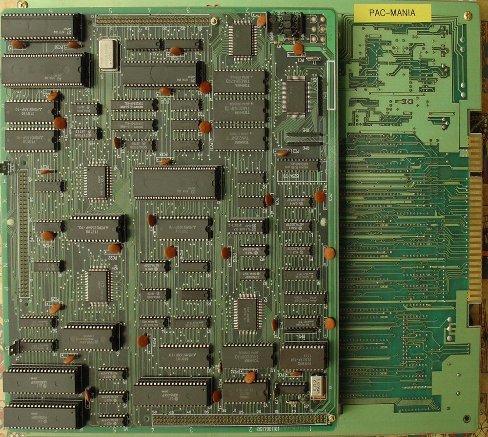 PAC-MANIA PCB PC Boad Namco 1987 SYSTEM-1 JAMMA 100% Working Sound and Video