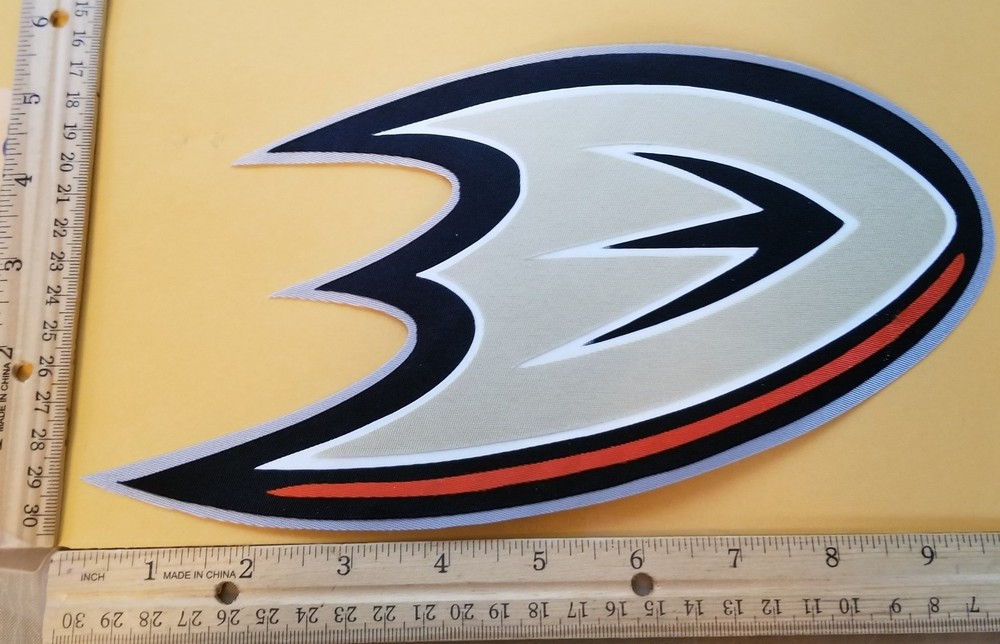 HUGE ANAHEIM DUCKS IRON-ON PATCH - 6" X 9"
