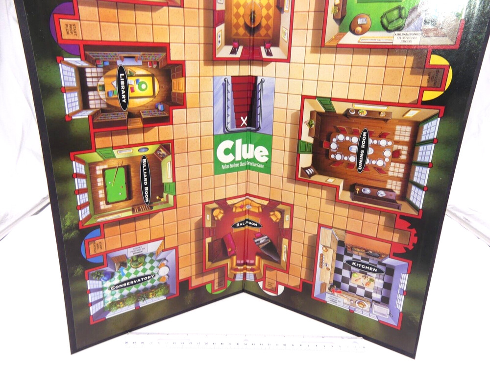 1996 Clue Board Game Replacement Board Part Only