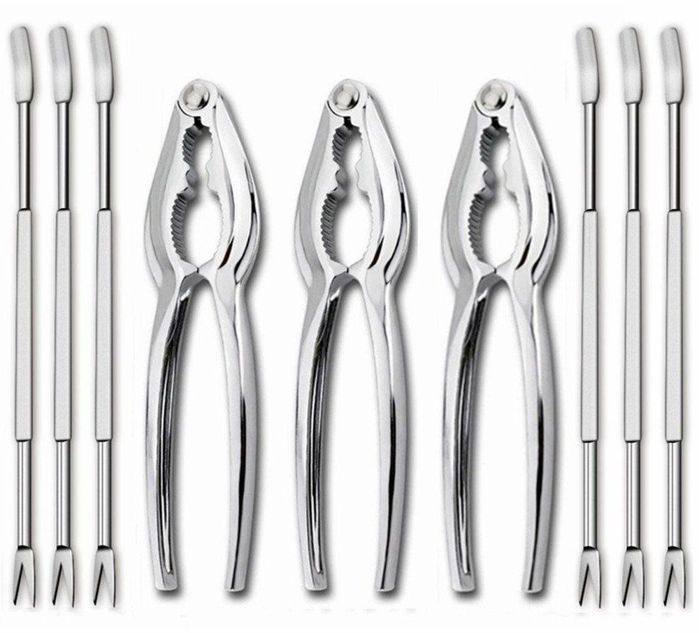 Seafood Crackers Tools Nutcrackers tools, Crab Nut Lobster Silver