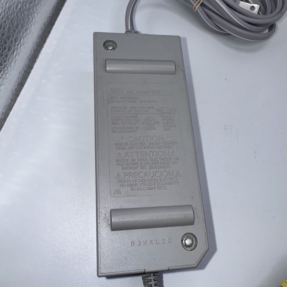 OEM Genuine Original Nintendo Wii System Console Power Cord