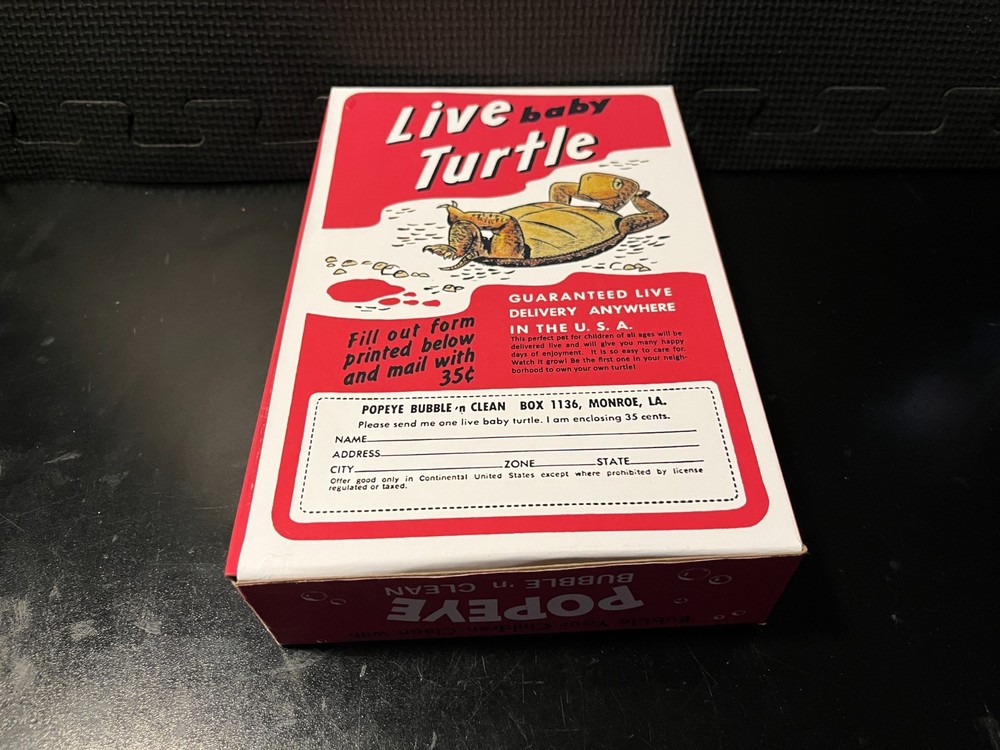 Popeye Bubble n Clean - Empty custom design display box