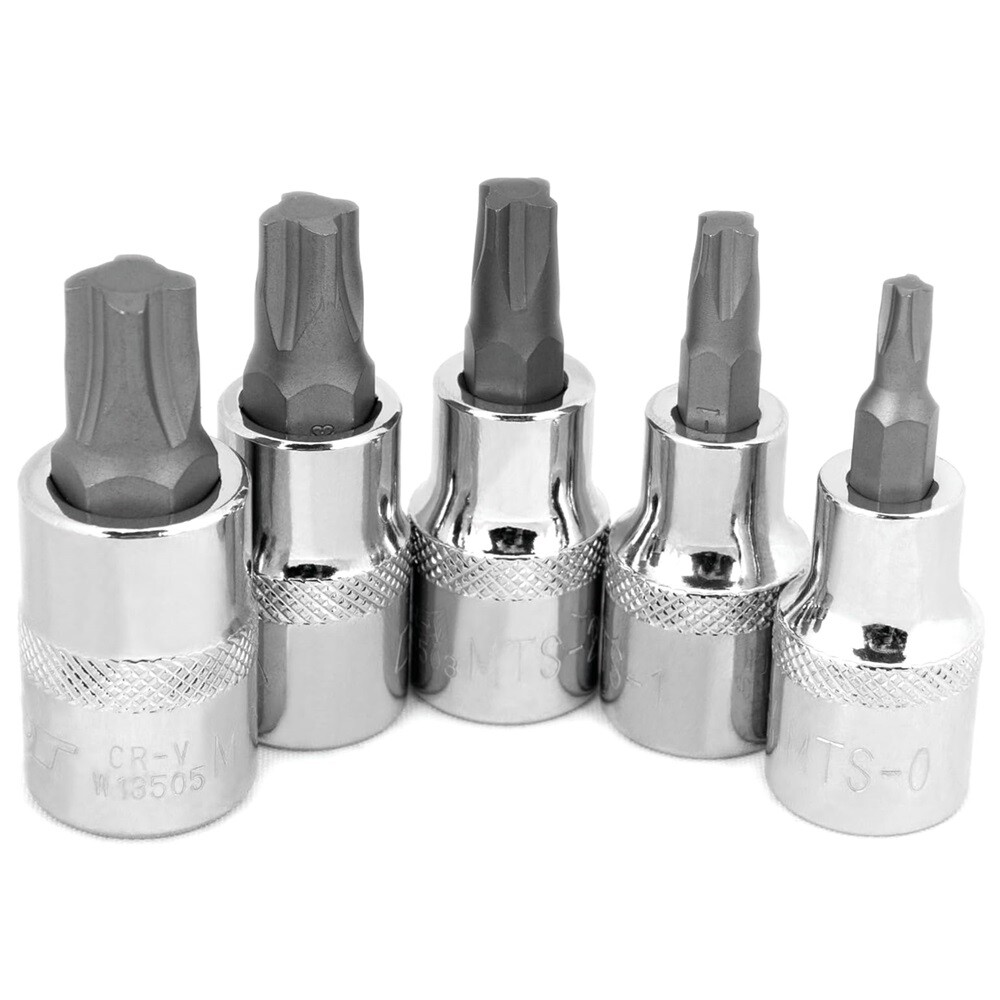 Performance Tool W13500 Mortorq Bit Socket Set, 5Pc - Professional Grade Torx...