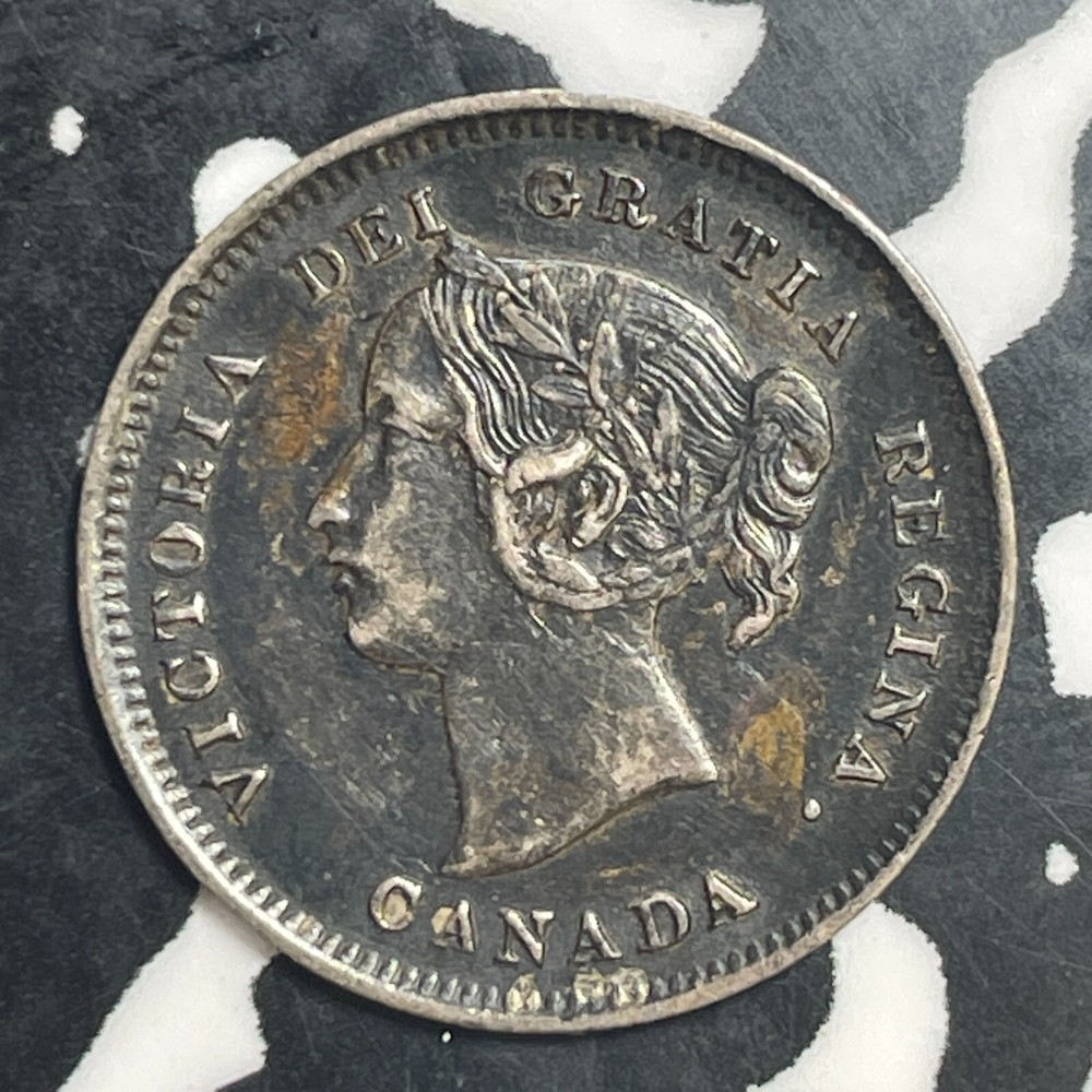 1900 Canada 5 Cents Lot#T2283 Silver! Nice!