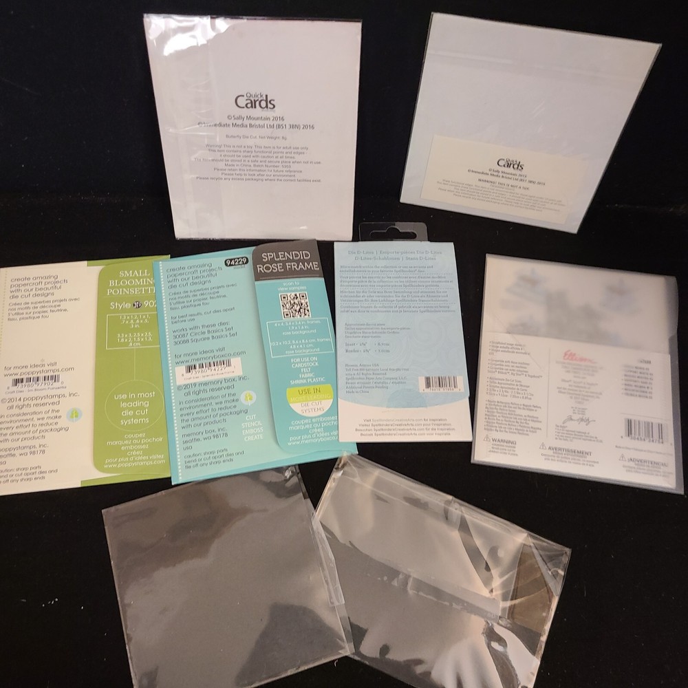 Lot Metal Cutting Dies Sizzix Thinlits Butterfly Noric Xmas Rose Frame Flower