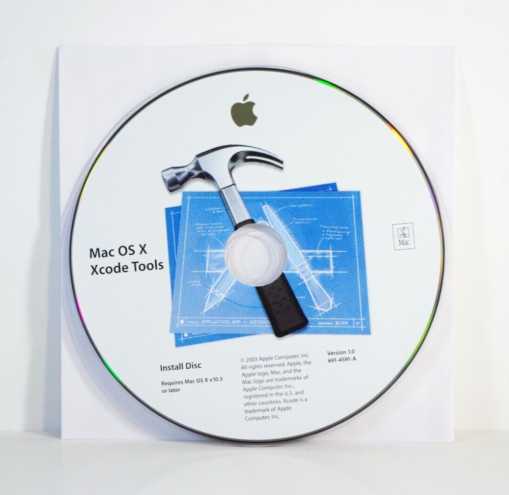 Mac OS X Xcode Tools Version 1.0 Install Disc Only (691-4591-A) - VG!