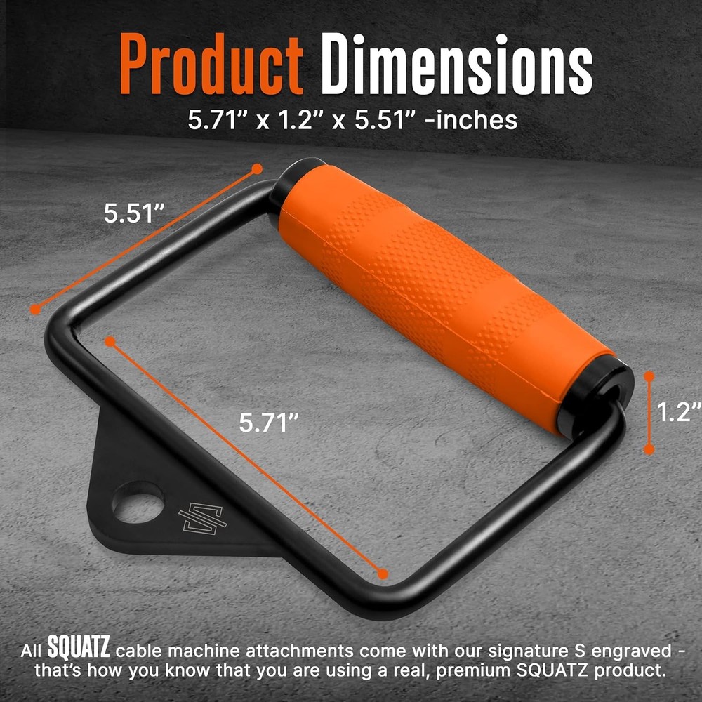 Single D Row Handle Cable Attachment- Non-Slip Handle for Weight Workout