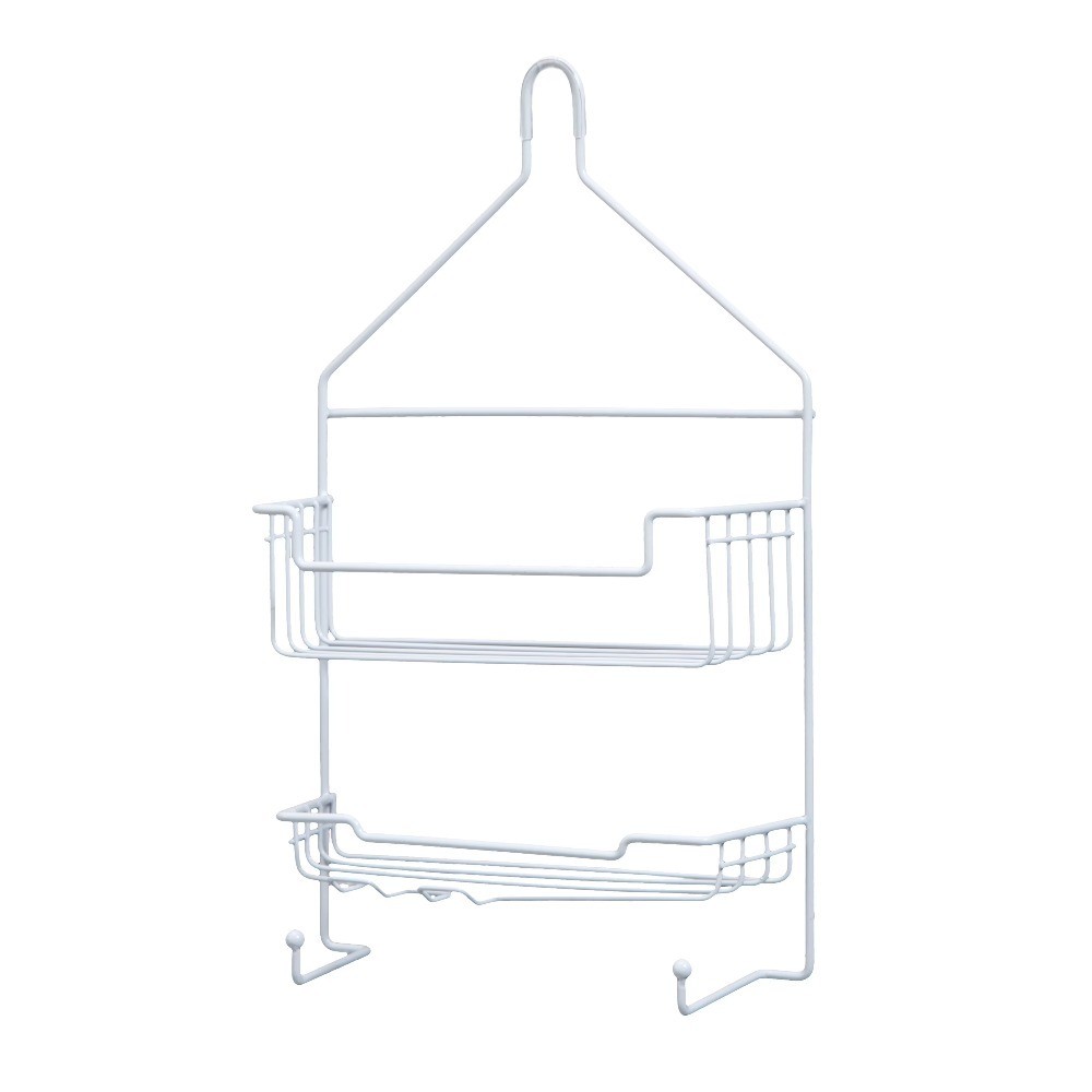 2-Tier Hanging with Suction Cups and Holder Rust-Resistant