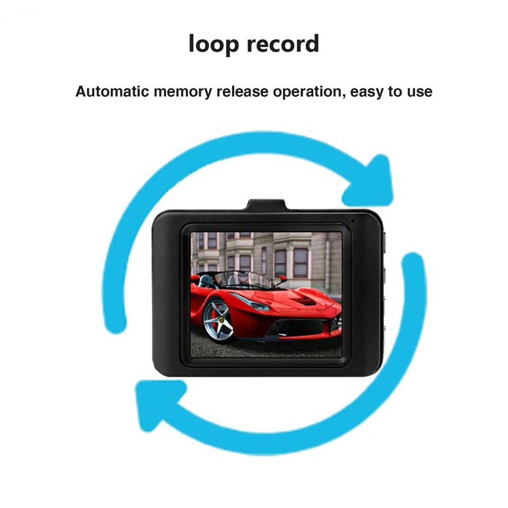 1080P Car Dash Camera Recorder G Sensor Night Vision Front And Rear Cam
