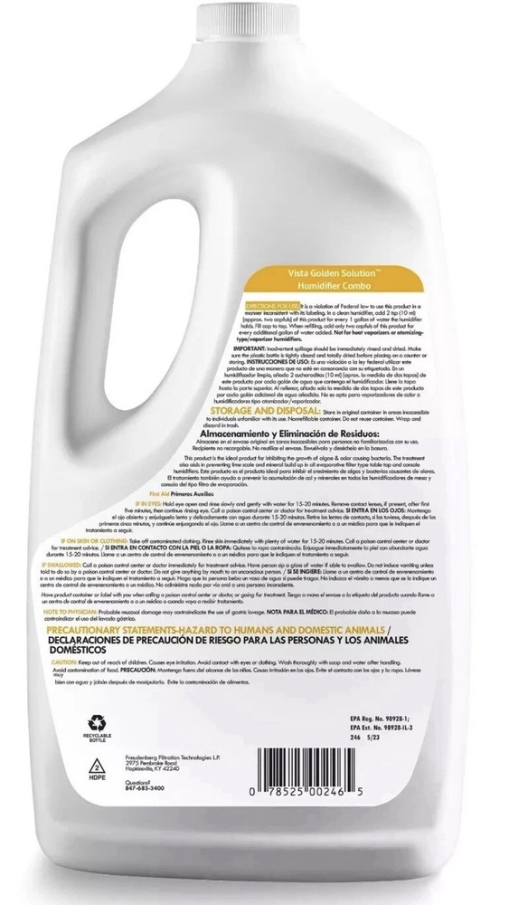 BestAir 246 Golden Solution Water Treatment & Bacterio-Static, 64 Oz