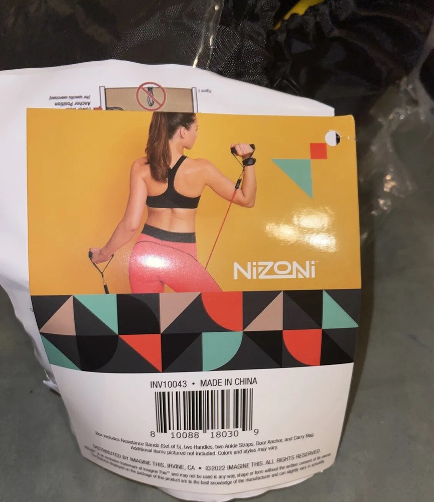 Professional Nizoni Resistance Bands Stackable Weights 10, 20, 30, 40, 50 LBS