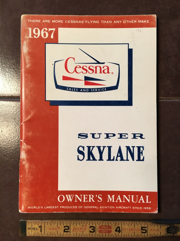 1967 Cessna Super Skylane Owner's Manual