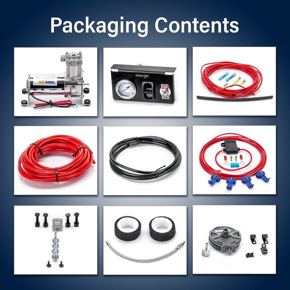 TORQUE Heavy Duty Air Command Air Compressor Kit System Replaces Firestone 2097