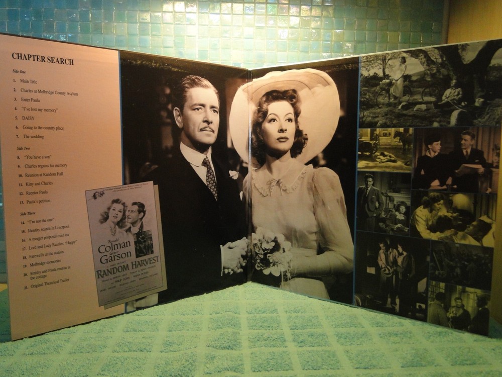 Random Harvest Greer Garson 2 Disc Set Laserdisc -EXTRA LDs SHIP FREE
