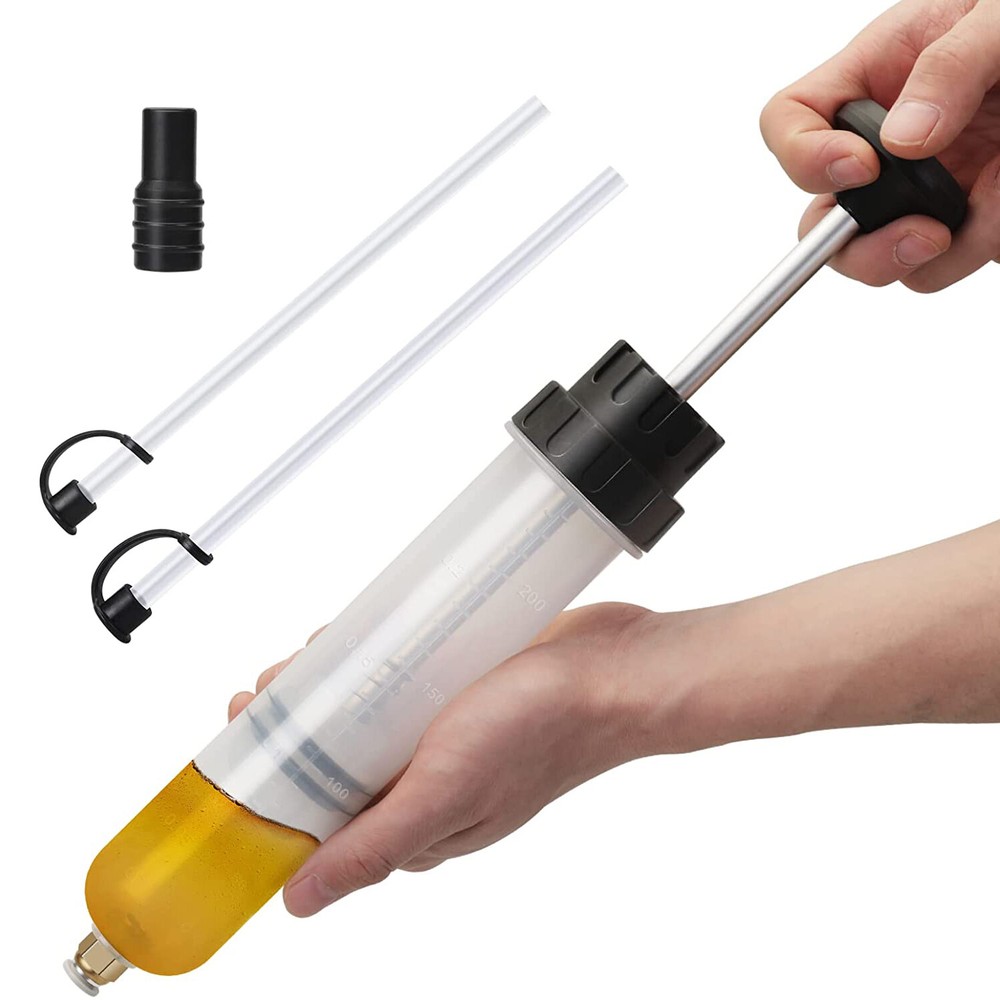 200CC Engine Oil Fluid Extractor Fluid Syringe Pump Manual Suction Transfer Tool
