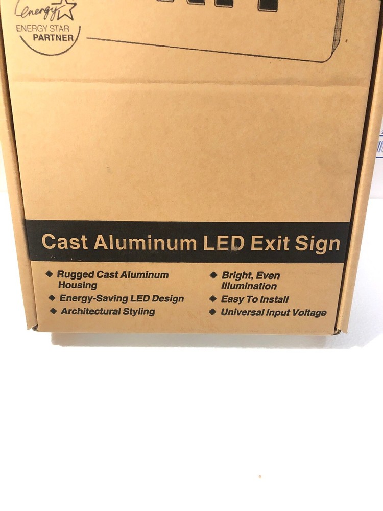 3 Hubbell Prescolite DuraMax DMX2REW Die Cast Exit Double Face White EXIT SIGN