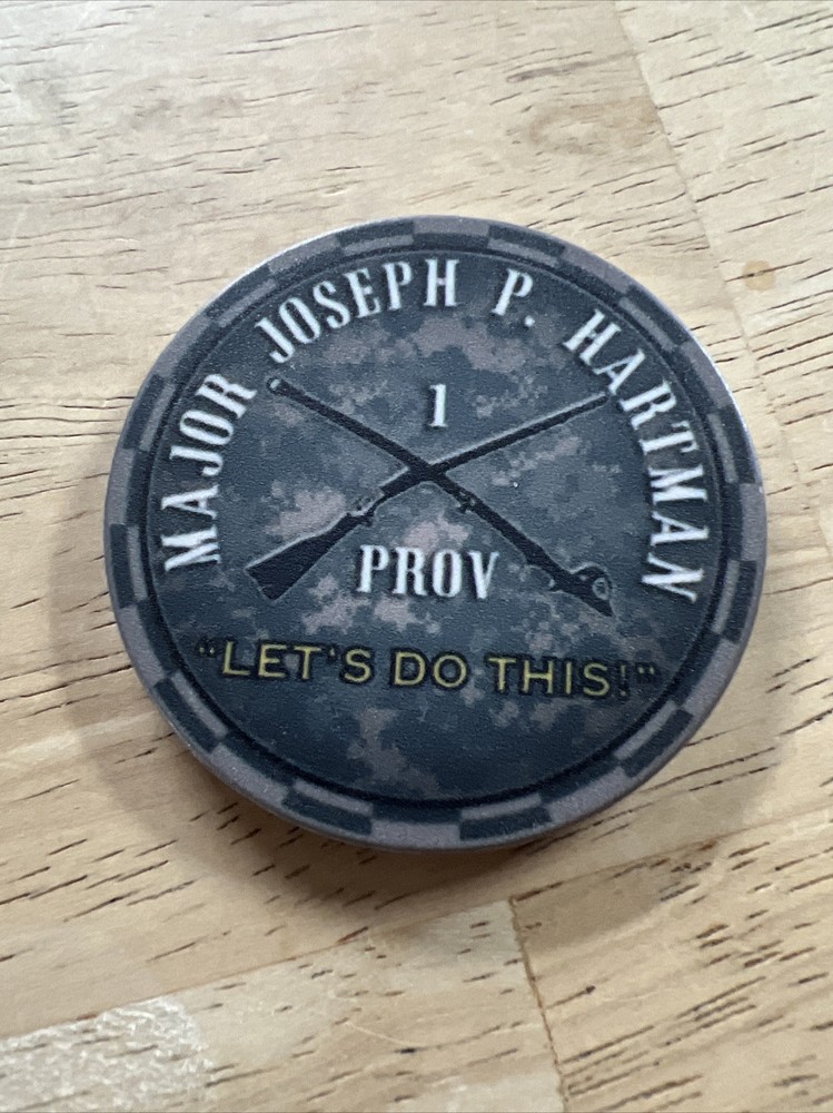 U.S. Military commanders appreciation token. Name “Hartman”