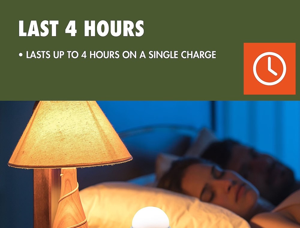 Rechargeable Bug Zapper with LED Lantern, Orange