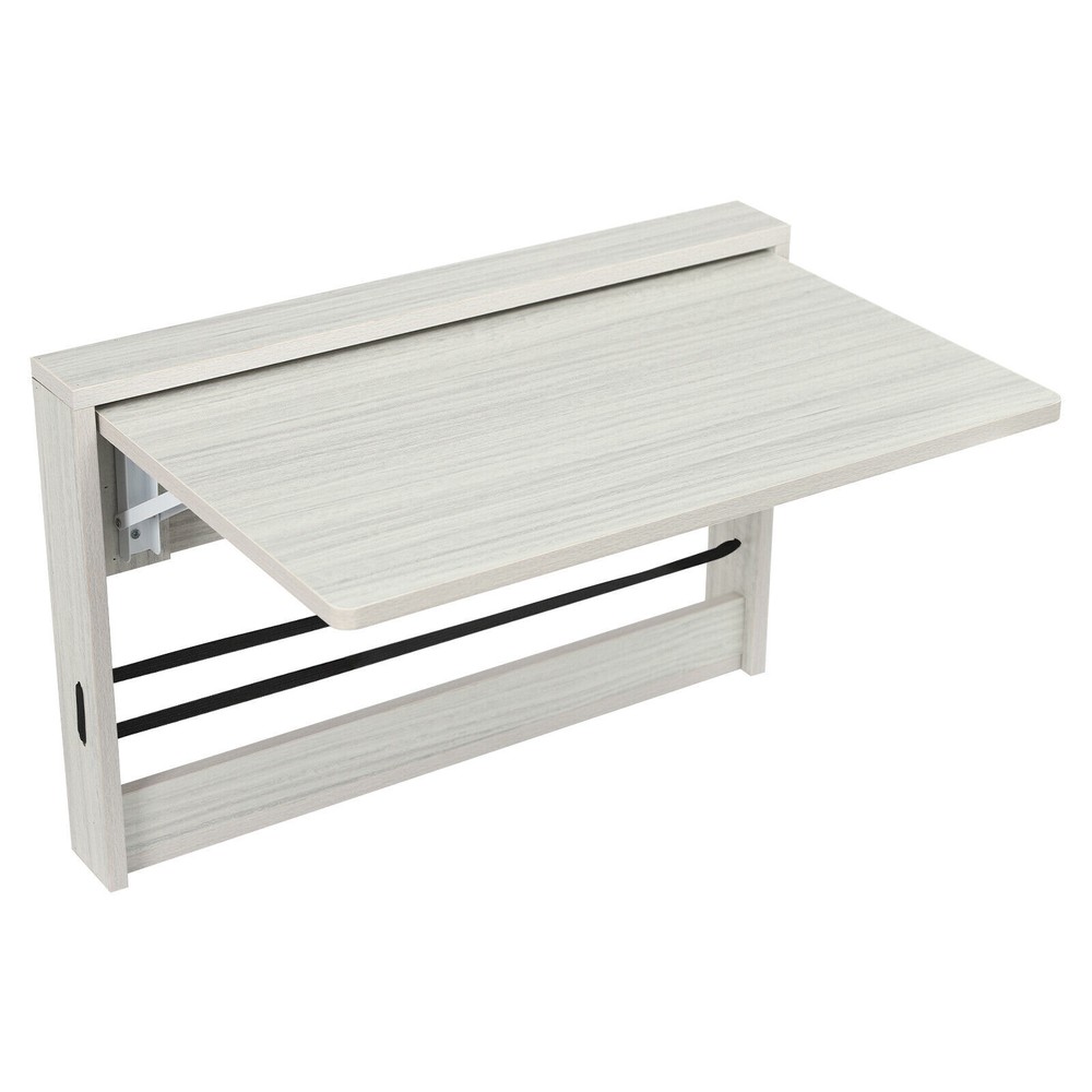 Folding Wall Table, Fold Down Table Wall Mounted, Round Corners Folding Table.