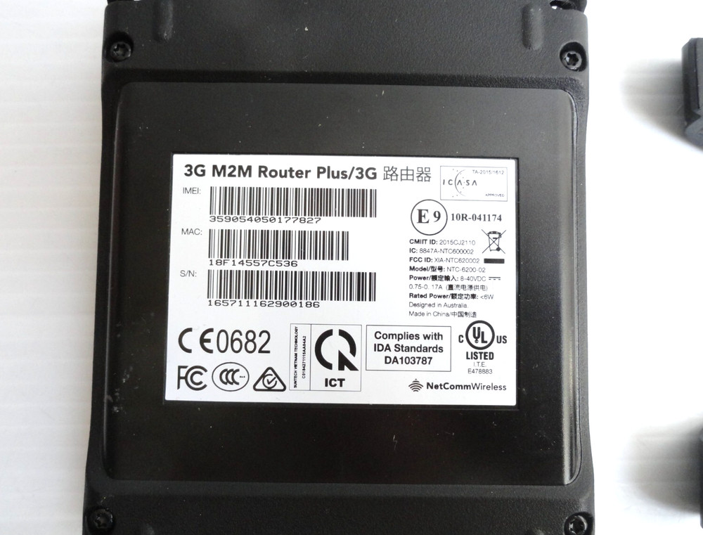 NetComm Wireless 3G M2M Router Plus/3G NTC-6200 Series , UNIT ONLY