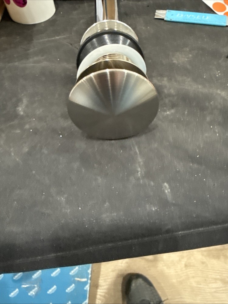 Delta 72172-SS Round  Push Pop-Up with Overflow in Stainless Steel