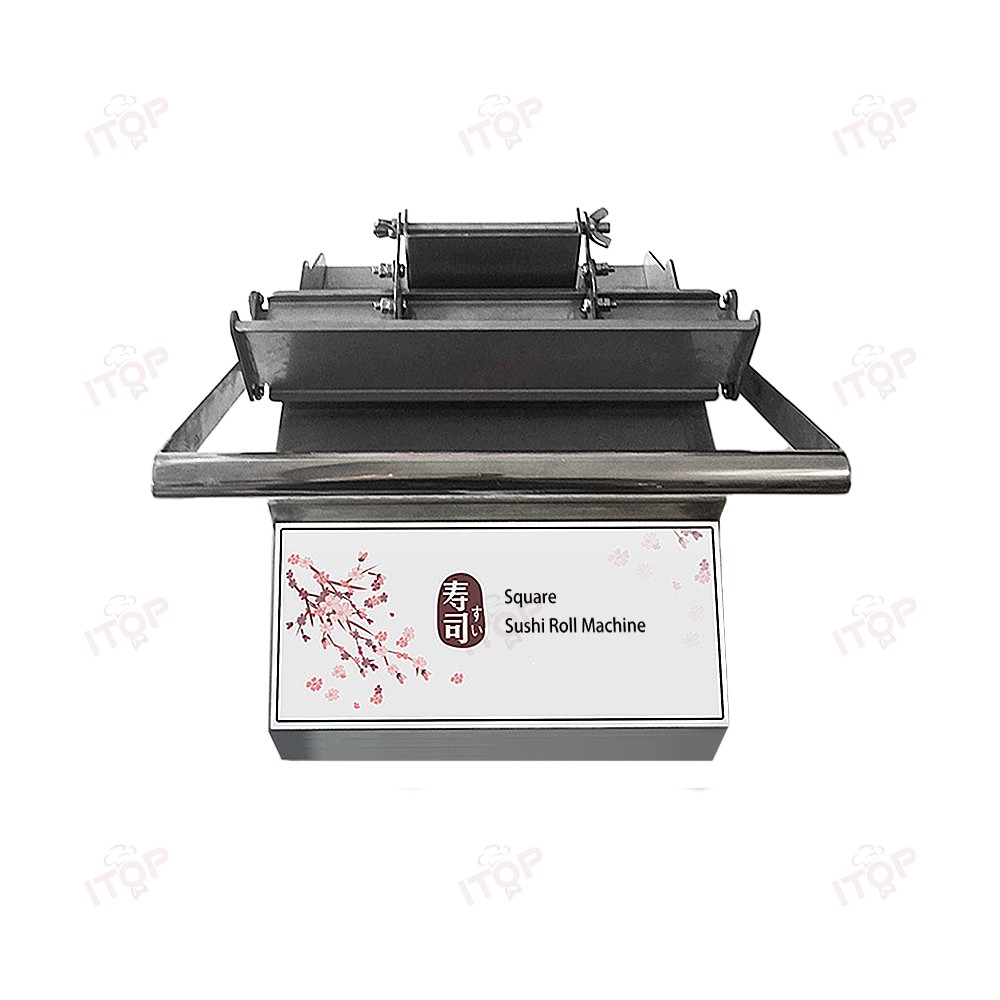 NEW! Round/Square Sushi Roll Making Machine Tabletop Sushi Forming Roller Maker