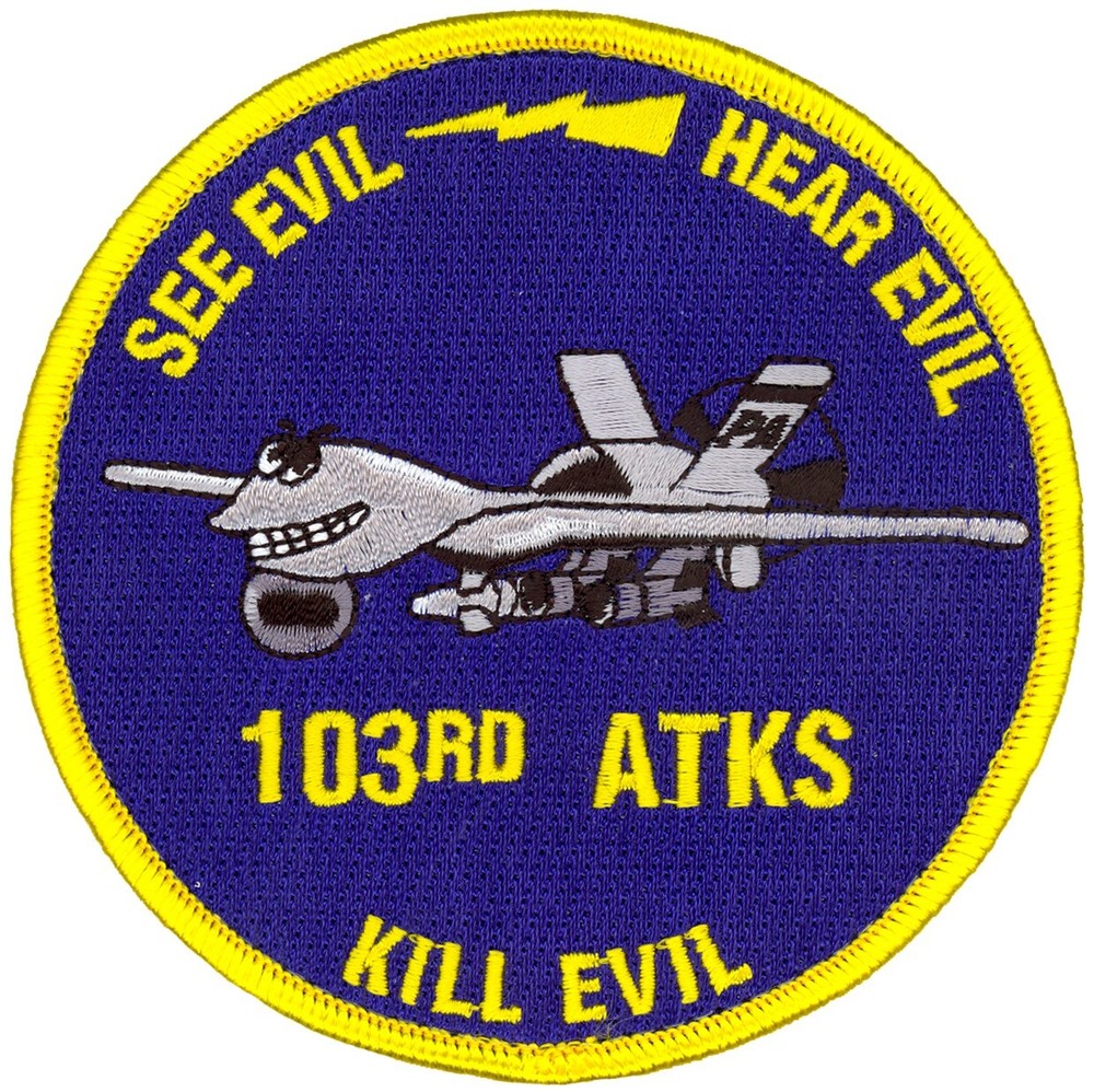 USAF 103d ATTACK SQUADRON PATCH - MQ-9 KILL EVIL