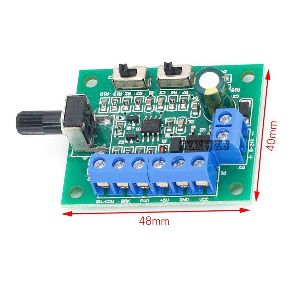 2X BLDC Brushless DC Motor Speed Controller Adjustable DC12V/24V Speed Regulator