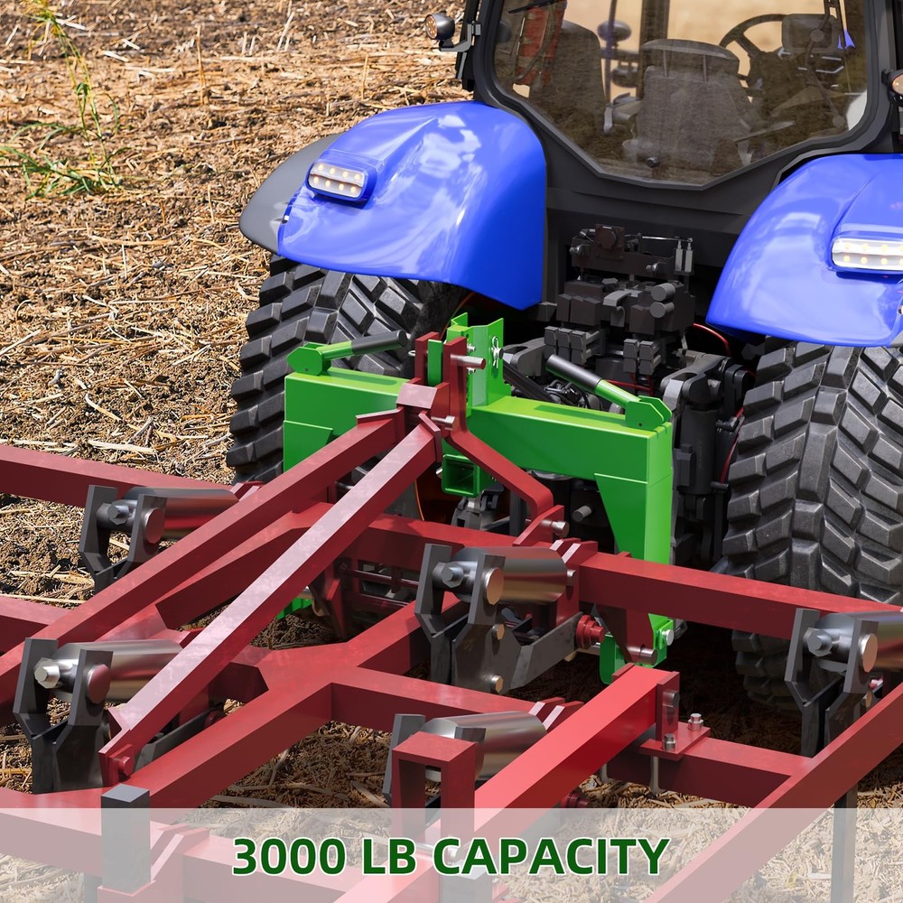3000LBS 3 Point Quick Hitch for Category 1 2 Tractor Lifting Capacity Tractor US