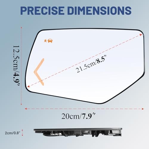 Driver Left Side Mirror Glass - Compatible with Chevy & GMC Driver Side