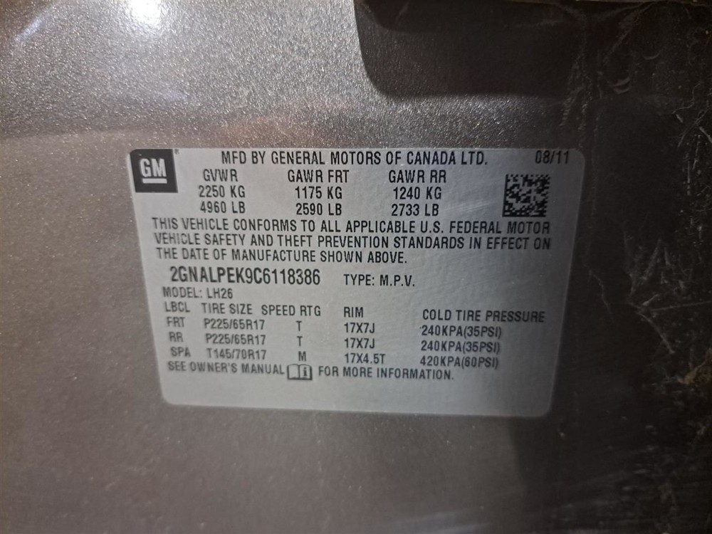 2012 Equinox Amplifier Sku#4144846